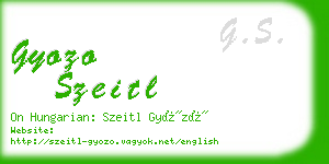 gyozo szeitl business card